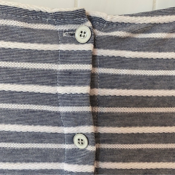 Anthropologie A New Day women’s nautical stripped cotton blend with buttons - Picture 8 of 9